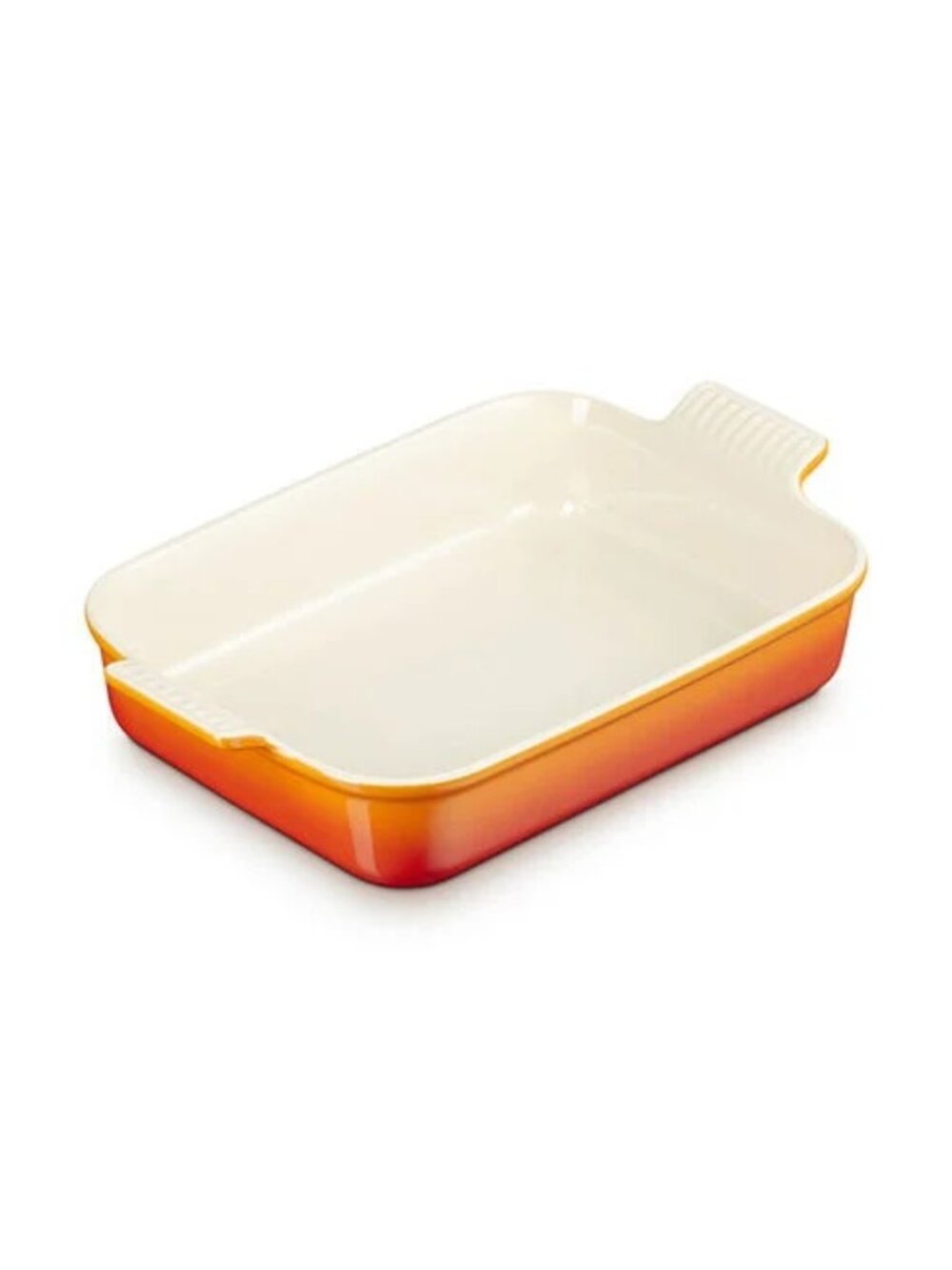 Le Creuset Heritage 26cm Color Flame Rectangular Casserole Dish NWT - Picture 4 of 10